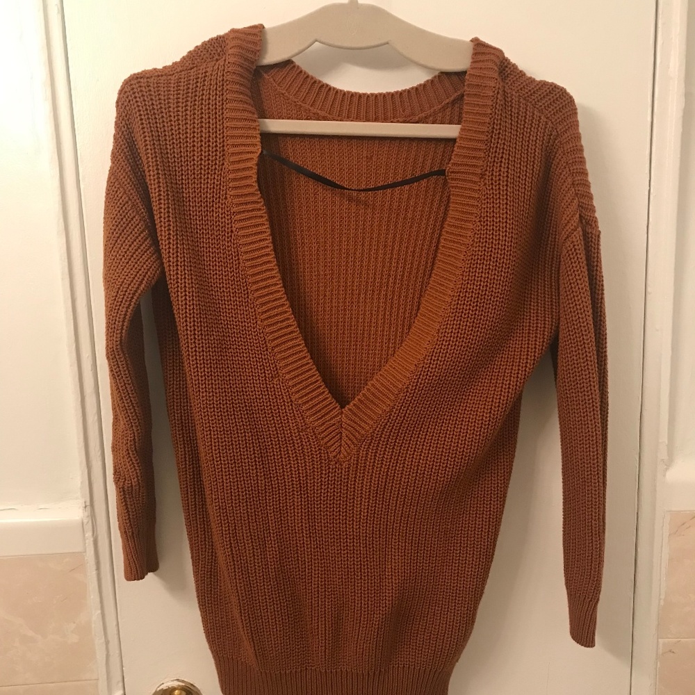 Open Back Sweater